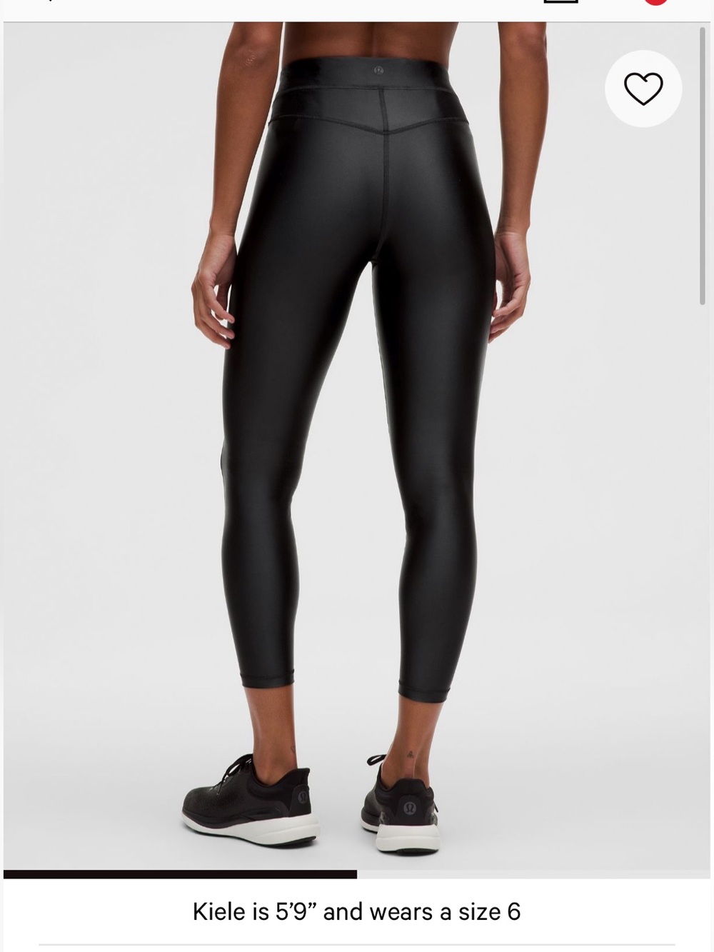 Lululemon Satin Shine High-Rise Tight 25” Black Leggings NWT Size 6
